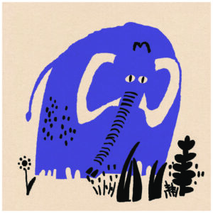 Elephant prints Art Square Print