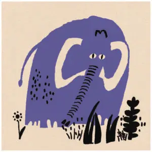 Elephant prints Art Square Print