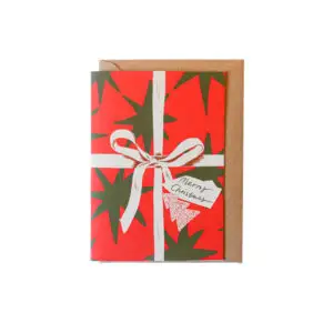 Gift with Bow Christmas card