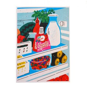 Fridge A4 Art Print