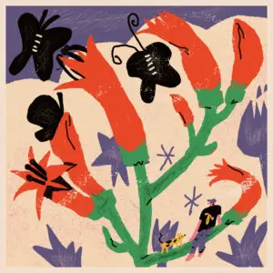 Bud Art Square Print