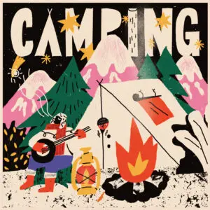 Camping Art Square Print