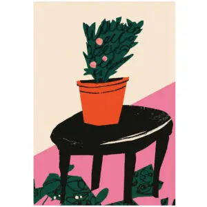 Garden plant A4 Art Print