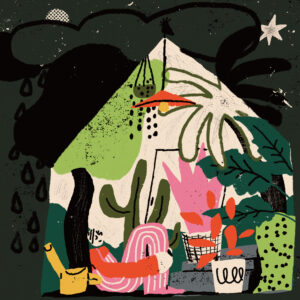 Greenhouse Art Square Print