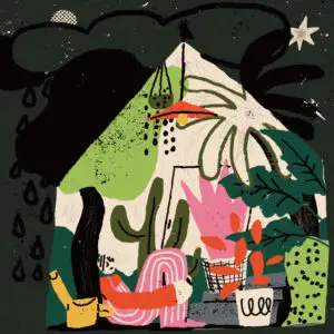 Greenhouse Art Square Print
