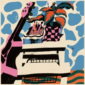 Guitar Art Square Print